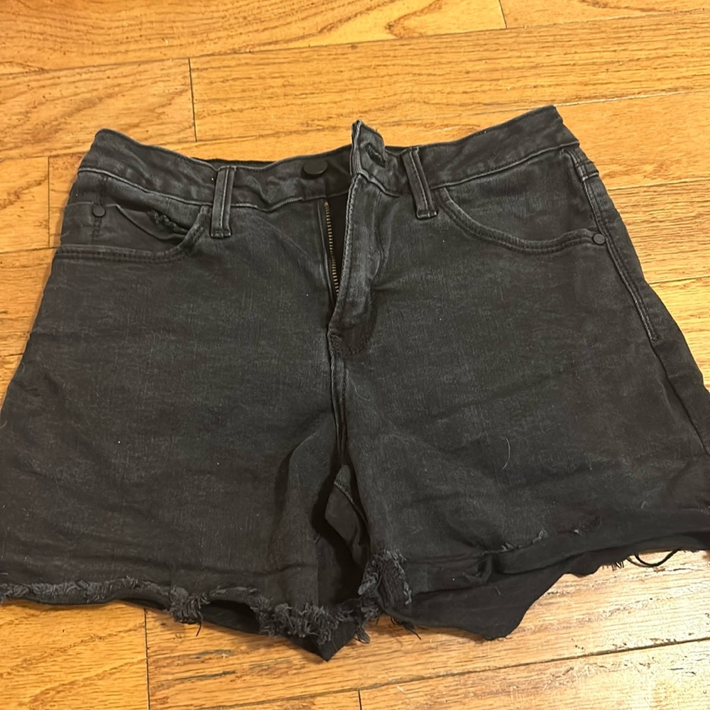 JUST BLACK, black jean shorts size S